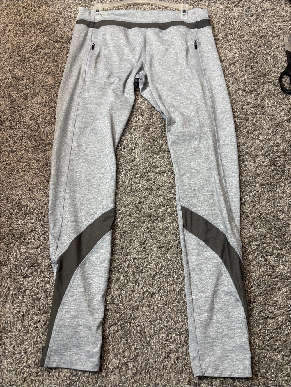 Forever 21 Light Gray and Charcoal Active Leggings
